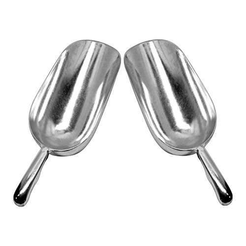 Set of 2 Large (24 Oz.) BonBon Aluminum Ice Scoop, Dry Goods Bar