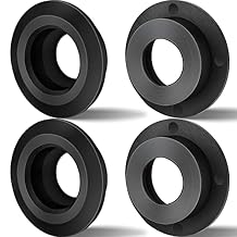 Taiyin 1 Rubber Flexible Tank Adapter Bulkhead Fitting Black Sealing Compression Fittings for PVC Hard Pipe4 Pack