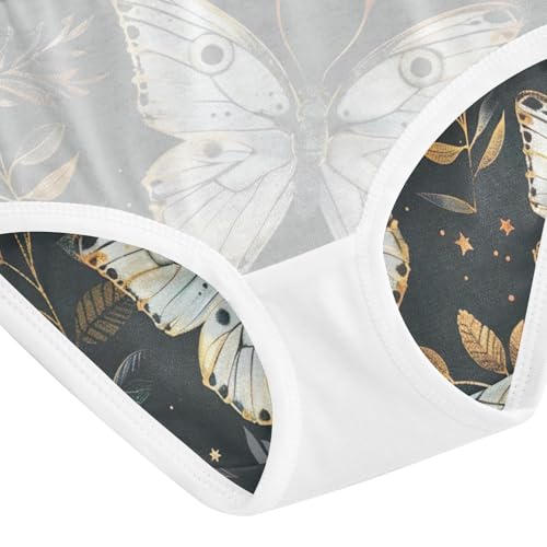 Vintage Butterfly Black Toddler Girls Panties, Girls Underwear Cotton, 2T–8 Years4