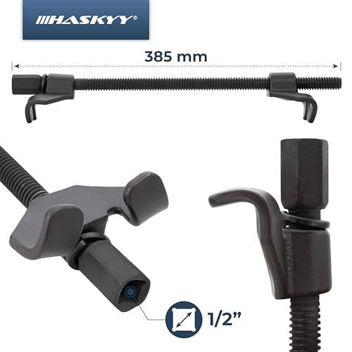 HASKYY Auto-Federspanner Krallen 380mm I 38cm Spannweite I für KFZ PKW-Bereich Tieferlegung Stossdämpfer Montagespanner