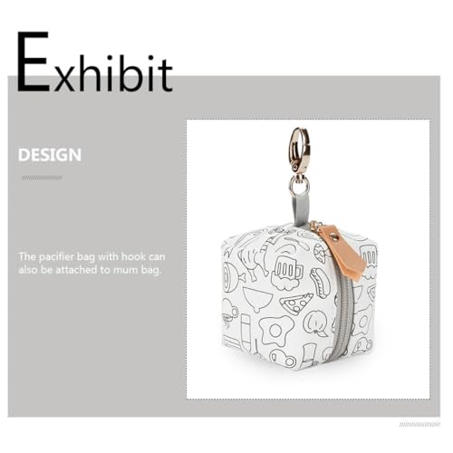 Bolsa para chupetes SOIMISS de alta gama estuche protector de cuero PU 3