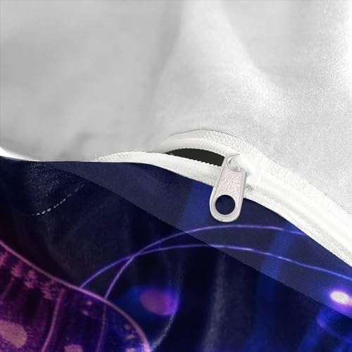 Housse de couette papillon avec fermeture éclair cachée en microfibre - 8