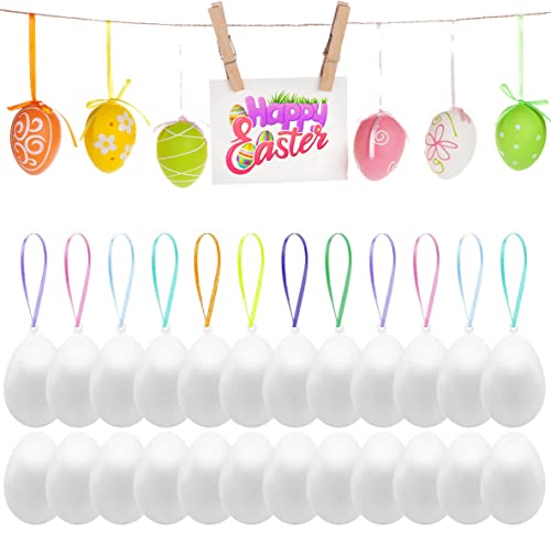KJSXUUE Uova di pasqua decorative - 24 pezzi, Uova...