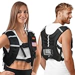 Weighted Vest Woman & Men,8lb/12lb/16lb/20lb/30lb/40lb Plus Size Weighted Vest With Phone Pockets & Reflective Strips for Walking, Running, Hiking,Rucking, Workout, Strength Training - Image 2
