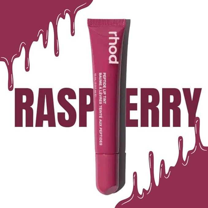 Image of Peptide Lip Tint | Hydrating Tinted Lip Balm | Buildable, Creamy Color & Lip Care | Moisturising | Non-Sticky | Soft & Smooth Lips (Ribbon,Raspberry,Toast)