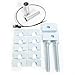 ECOTRIC Fifth 5th Wheel Trailer Hitch Mount Rails and Brackets W/Installation Kits for Full-Size Trucks