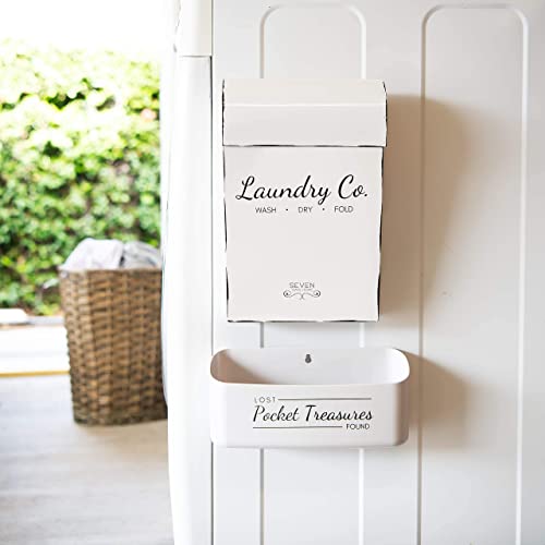 Magnetic Lint Bin Trash Can Farmhouse Decor Home Laundry Room Organization Storage Pods Holder Dryer Sheets Vent Cleaner Laundry Room Decor Wall Mounted Washing Machine #TOP6