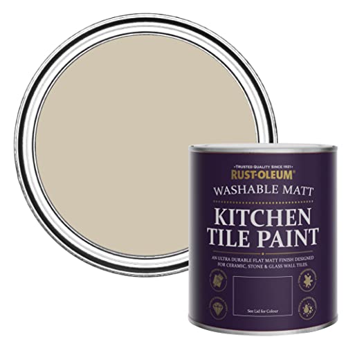 Rust-Oleum Grey water resistant Kitchen Tile Paint in Matt Finish - Silver Sage 750ml