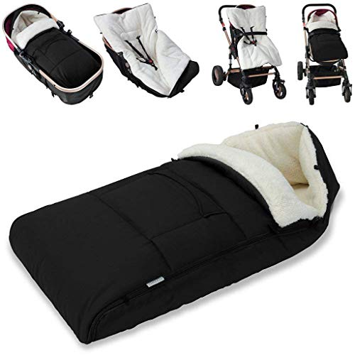 Pollyhb Winter Outdoor Tour Waterproof Baby Infant Universal Stroller Sleeping Bag, Footmuff, Ba
