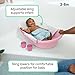 Ingenuity Room to Soak 4-in-1 Baby Bath Tub in Pink, Newborn to Toddler, Adjustable Full Coverage Sling, Supportive Seat, Includes 2 Pour & Rinse Cups, Easy Release Drain Plug, 0M+