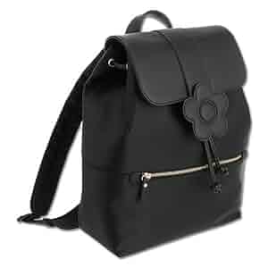 美品✨マリークワント　ナイロンデイジーフラップトート　大容量　肩掛け　ブラック 美品✨マリークワント ナイロンデイジーフラップトート 大容量