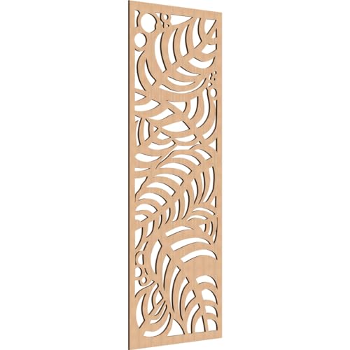 Image of 31 3 /8 inchW x 79 3 /8 inchH x 3 /8 inchT Mills Decorative Fretwork Wood Wall Panels, Hickory