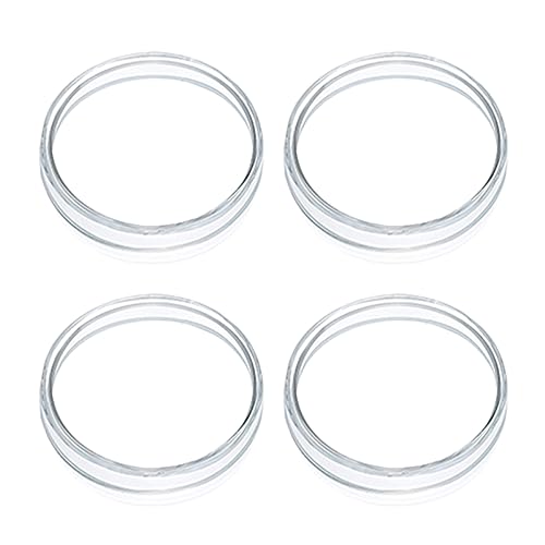 VILLFUL 4pcs Glass Petri Plates Chemistry Petri Dish Transparent Laboratory Petri Plates Petri Dishes