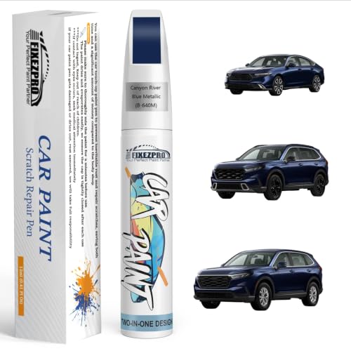 Image of B-640M Canyon River Blue Metallic Car Touch Up Paint for Honda, Color Match Auto Paint Repair Pen,Professional Car Scratch Repair Remover Pen Quick Drying, Easy to Use and Fix