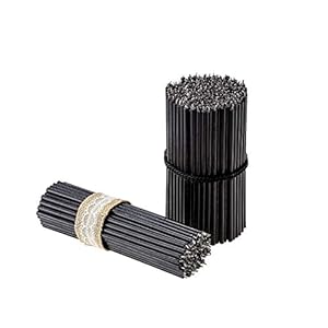 Danilovo Schwarze Ritual Bienenwachs Spitzkerzen, 100 Stück