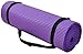 Fitvids All Purpose 1/2-Inch Extra Thick High Density Anti-Tear Exercise Yoga Mat and Knee Pad with Carrying Strap, Purple