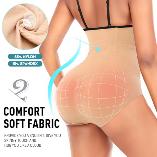 Image of Werena Tummy Control Shapewear Panties for Women High Waist Cincher Shaping Underwear