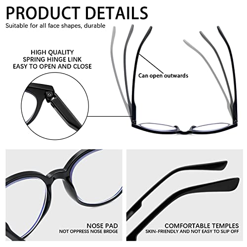 Sigvan Progressive Multifocus Reading Glasses Blue Light Blocking Women Men Computer Eyeglasses Spring Hinge Readers  thumb #2