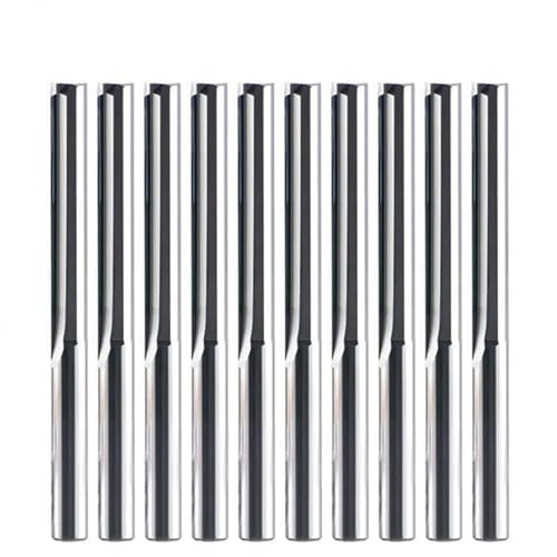 Fraise à chanfreiner droite CNC 5x22x50L finition haut de gamme gravure deux cannelures