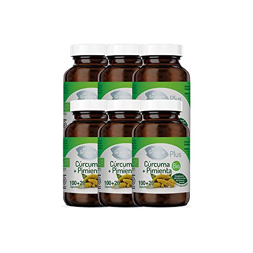 Cúrcuma Y Pimienta Bio El Granero Integral 100 + 20 Cápsulas 52,8 G