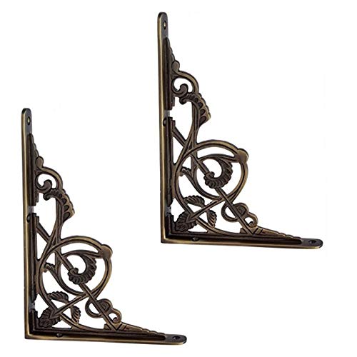 Adonai Hardware Maasiai Brass Decorative Shelf Bracket (Supplied as 2 Pieces per Pack)-image-10