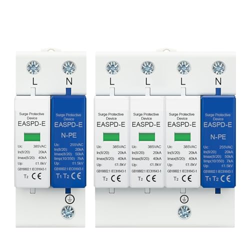 Protector contra sobretensiones de 50KA T1 T2 para cuidar tus electrodomésticos