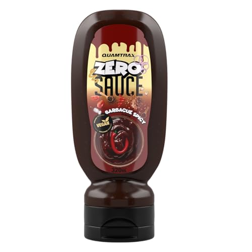 Quamtrax - Salsa A Zero Calorie (330ml) - Zero salse - Meno di 10 kcal per gusto - Barbecue piccante
