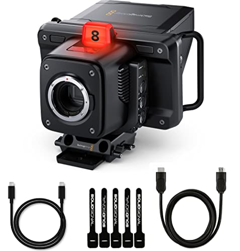 Image of Blackmagic Design Studio Camera 6K Pro (EF Mount) Live Production Camera Bundle with 10ft HDMI 2.0 Cable, 6ft USB-C Cable, and 5-Pack of SolidSignal Cable Ties (CINSTUDMFT /G26PDK)