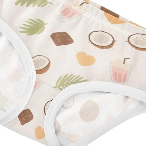 Girls' Underwear Coconut Heart Toddle Brief Panties 2-8 Years 203007344