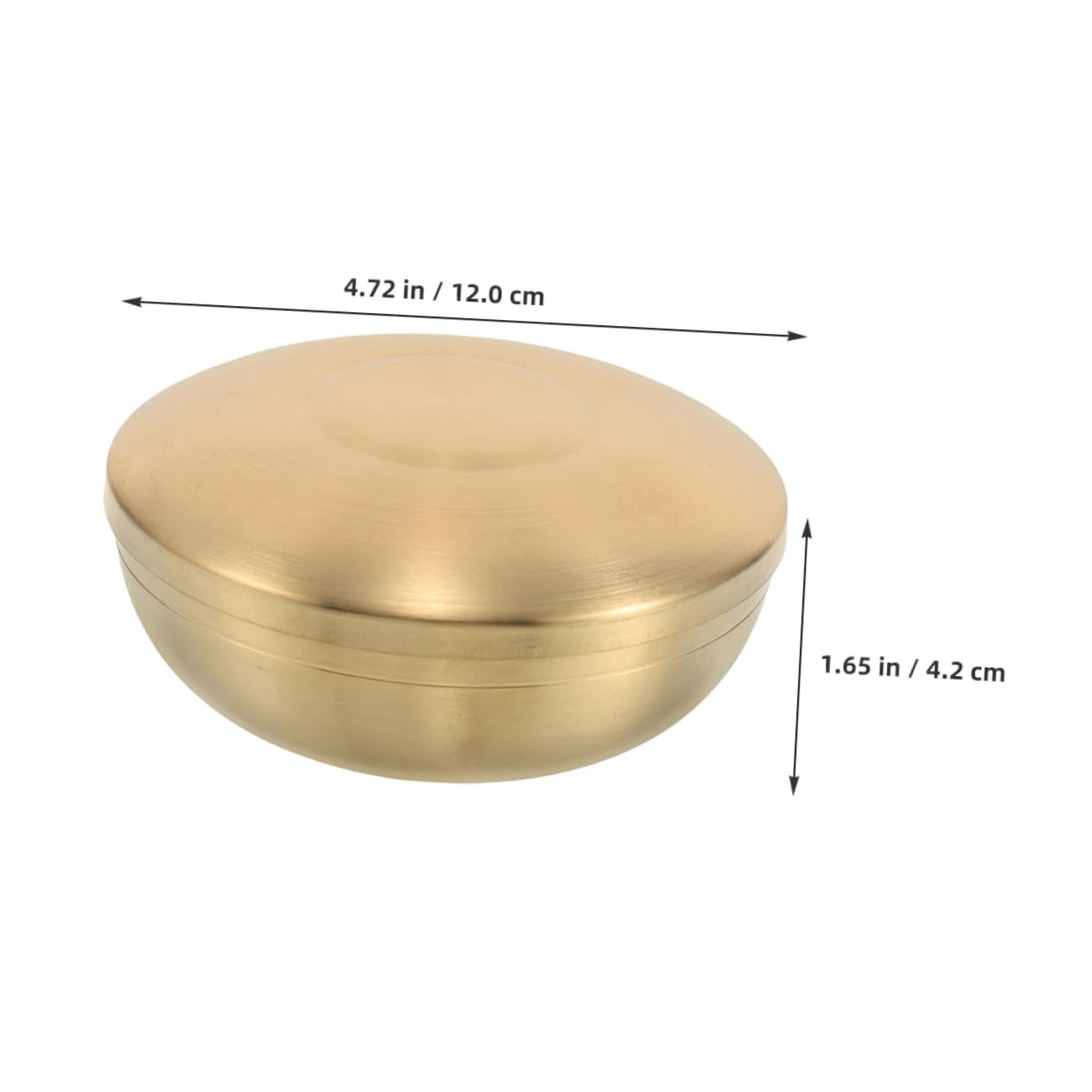 GRIRIW Stainless Steel Style Bowl with Lid Insulated Soup and Rice Bowl for Meal Prep Metal Dish for Authentic Cuisine and Storage