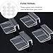 Happyyami 15pcs Acrylic Fish Tank Clips Fixing Clips for Aquarium Lid Betta Fish Tank Holder Easy Install Cover Support