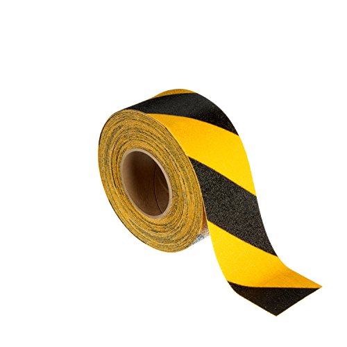 Safety-Walk 85964-case 3M Slip-Resistant General Purpose Tapes and Treads 613, Black/Yellow Stripe, 3" x 60'
