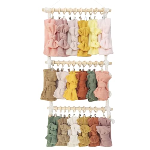 Porte-serrettes et porte-bandeaux pour mur de chambre de fille