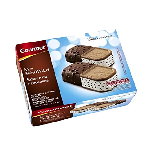 Marca Blanca - Gourmet Mini Sandwich Sabor Nata y Chocolate, 324g