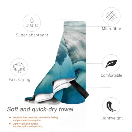 Serviette de bain surdimensionnée microfibre séchage rapide gym sport