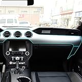 Teptdirio Autoinnenraum Mittelkonsole TPU Schutzfolie Transparente Reparaturfolie, Passend für Ford Mustang 2015-2017 LHD RHD Zubehör
