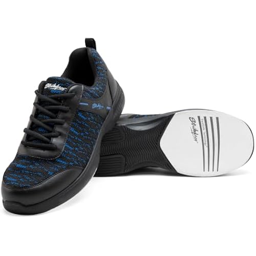 KR Strikeforce Flyer Mesh Lite Mens Athletic Bowling Shoe with a #8 Slide Pad on Both Shoes for Right or Left Handed Bowlers.