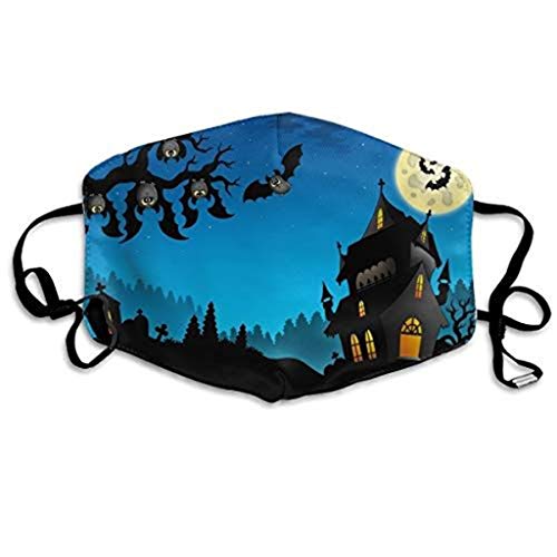 Halloween Pumpkin Print Face_mask Dustproof Breathable Face Covering Fashion Elastic Scarf Adjustable Reusable Face Bandana