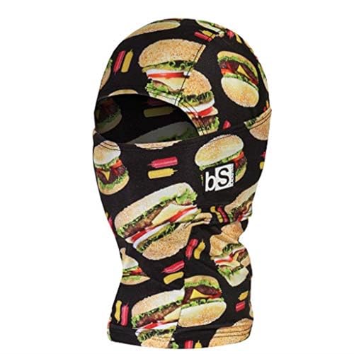 BLACKSTRAP Kids' Hood ExoHinge Balaclava Ski Mask, Helmet Compatible, Keeps Kids Comfortable and Warm, [Good Burger]