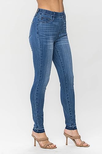 Judy Blue Women's High Waist Release Hem Pull On Skinny Jeans 887463