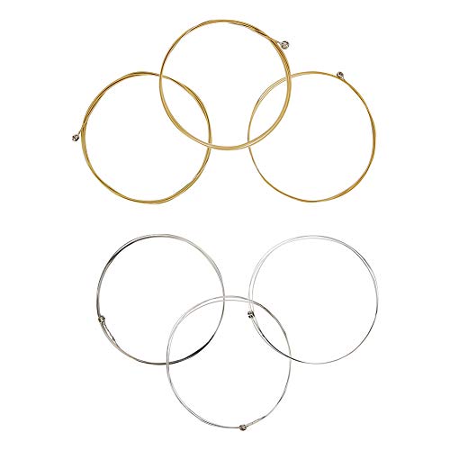 Conjunto de cordas – aço inoxidável de, liga colorida de cobre fósforo, som nítido e completo, antif