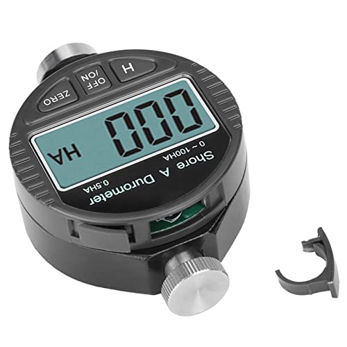 Digitales Durometer, Härteprüfer Digital 100HD A Durometer Shore Rubber Härteprüfgerät mit LCD-Anzeige Meter zum Messen der Härte von Gummi Silikagel Reifen und Kunststoff