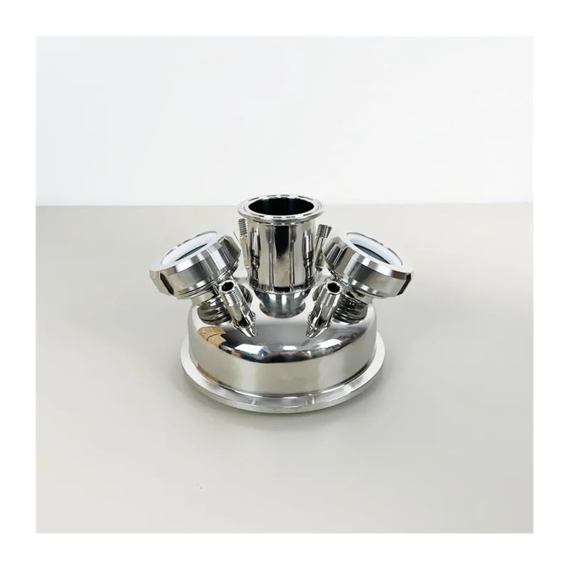 Couvercle Tri-clamp 6" en acier chirurgical avec double voyant pour extracteur BHO