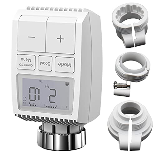 Radiador termostato sem fio,Termostato inteligente do radiador | APP e controle de voz controlador d