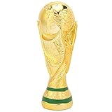 【Decoración de trofeos de fútbol】: puede exhibir esta exquisita réplica del trofeo de la Copa del Mundo en la mesa, la mesita de noche, la estantería, la sala de estar, etc. Será muy llamativo y será admirado por sus amigos y familiares.