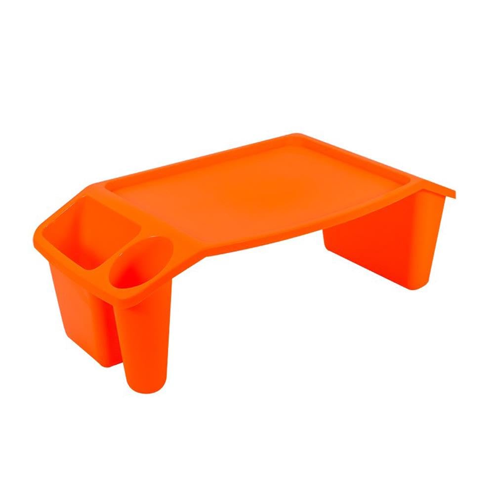 Yöl Orange Plastic Lap Tray Laptop Computer Desk Serving Dining Food Drink Crafts Work