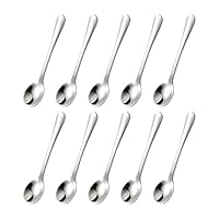 10 Stück Mini-Löffel, Süßer Edelstahl-Gewürzlöffel, Kreativer Metalllöffel, Multifunktions-Mini-Löffel, Praktischer Salzlöffel, Küchengeschirr Geschirr