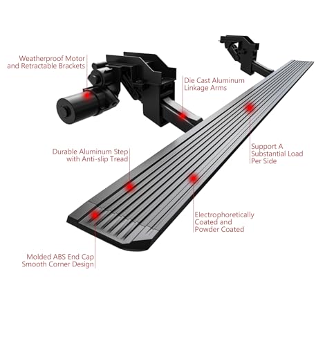 Estribos eléctricos retractiles APS para camioneta miniatura 3