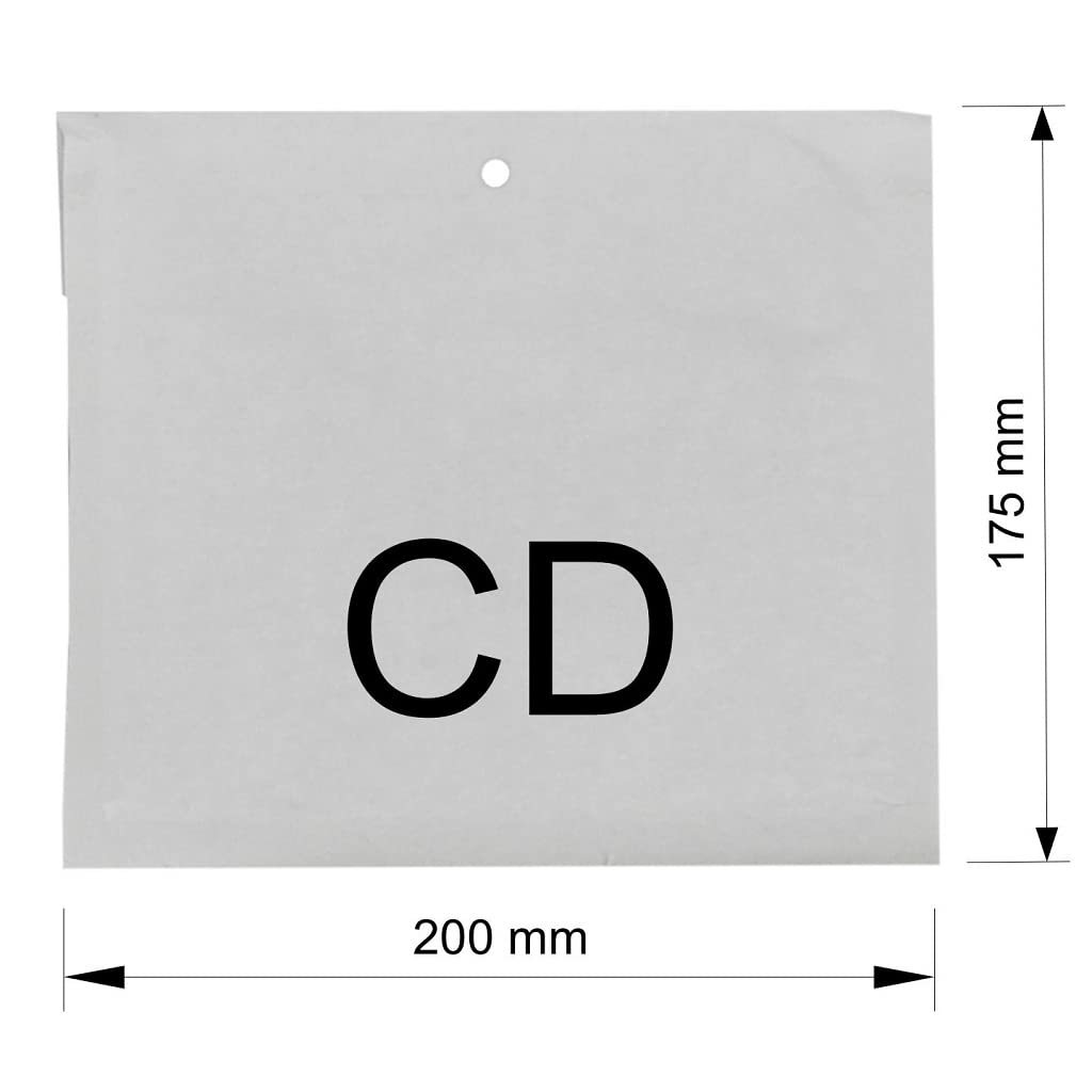 TIBU Torba bąbelkowa, materiał do pakowania, koperty, koperty, koperty bąbelkowe, wymiary CD 200 x 175 mm, 180 x 165 mm, 1000 sztuk
