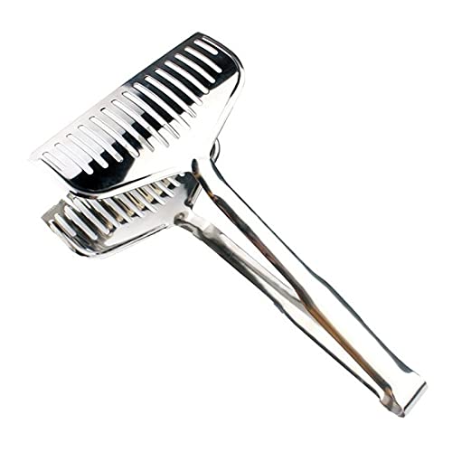 Pinzas de Cocina, 1 Pieza, Pinza para Pan y Carne, Pinzas para Barbacoa de Acero Inoxidable, Pala para Carne frita, Pala para Pescado Frito, Pinza para Barbacoa
